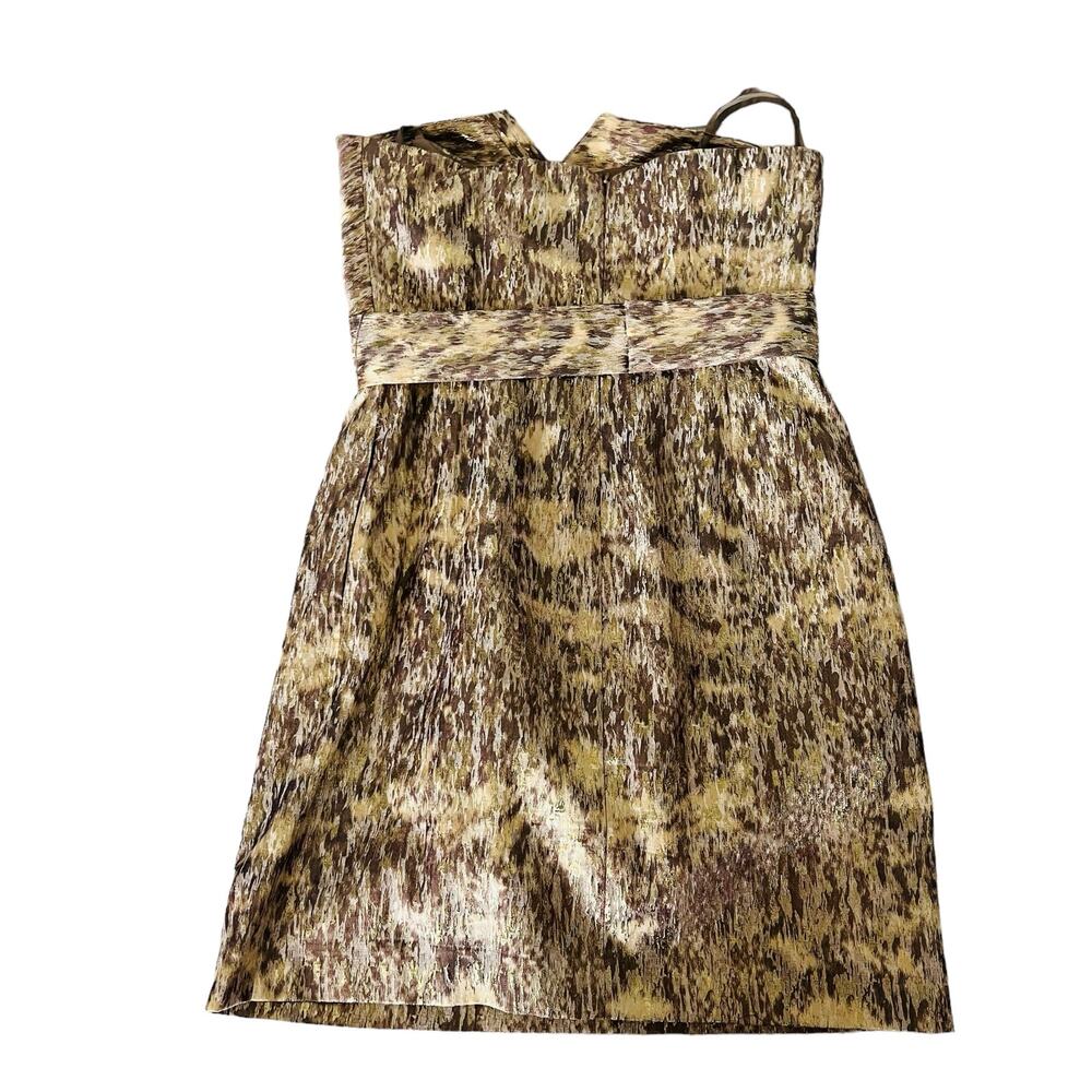Gianni Bini Gold A-line Sweetheart Dress - Picture 2 of 8